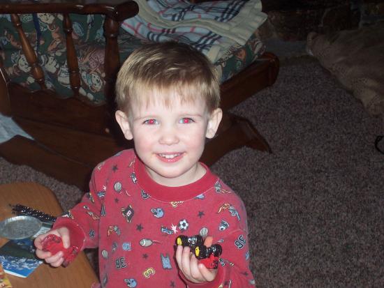 Conner my Nephew with RED EVIL EYES!